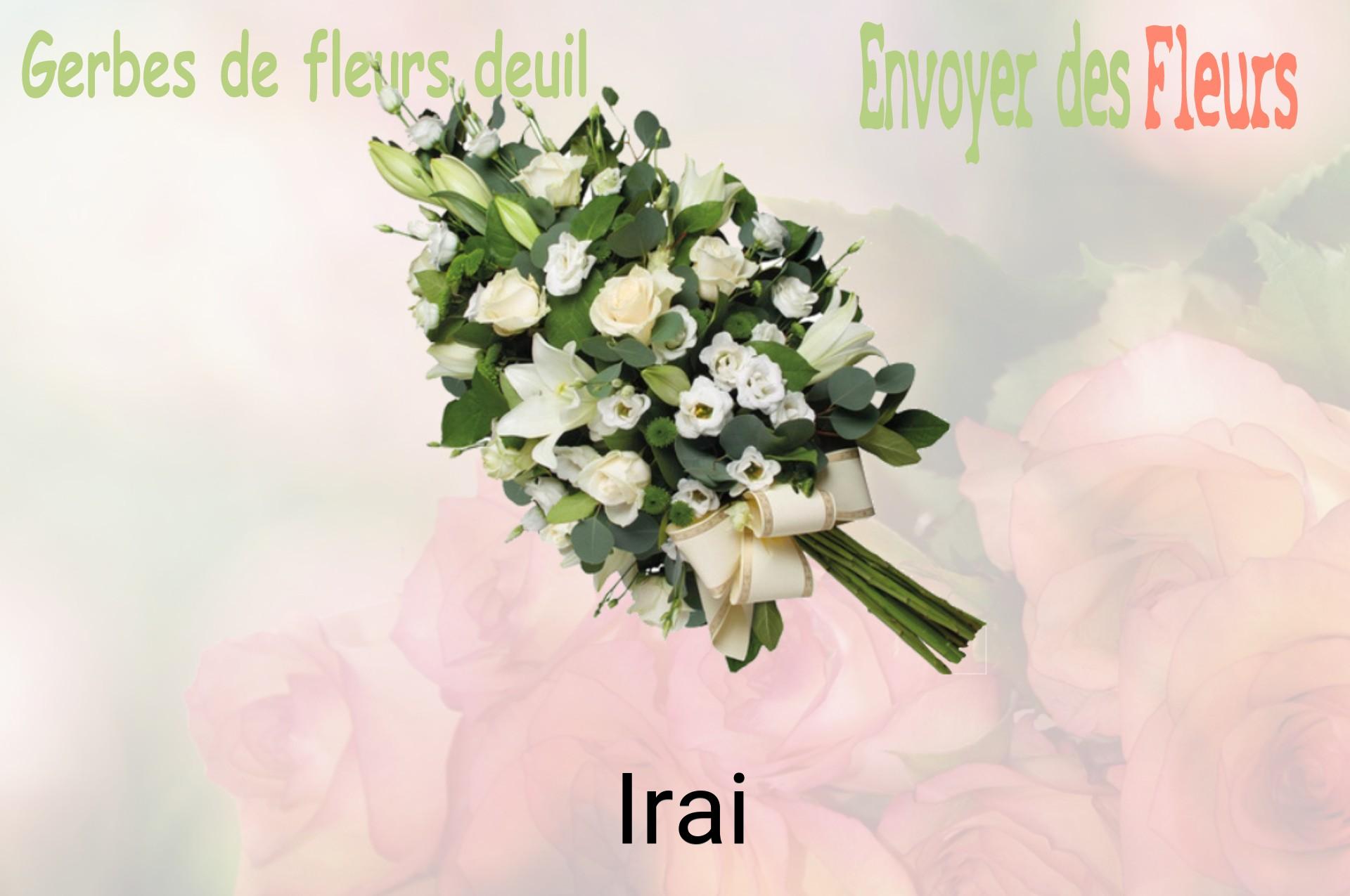 Gerbe de fleurs de deuil livrée à Irai